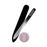 Miss Sophie’s Glas-Nagelfeile I Nagelfeile für Nägel & Nagelfolien I Mikrofeine Schleiffläche I Langlebige Glasfeile I Schutz durch Stoff-Tasche I Schmerzfreie Anwendung I Premium Qualität