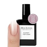 MISS SOPHIE'S Top Coat -'Glossy', glänzender Überlack für Nagelfolien (Nail Wraps) und Nagellack, ultra schnell trocknend mit bis zu 14 Tagen Halt