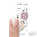 Original Miss Sophie Nagelfolien I 24 ultra-dünne Nagellack-Streifen mit Farbverlauf Nude Babyboomer I Für Finger- & Fußnägel I Hält auf Natur- sowie lackierten, Acryl-, Gel- & Shellac-Nägeln