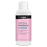 Mylee 100% Reiner Aceton-Gel-Nagellackentferner 300 ml – zum Entfernen von UV/LED-Gel-Nagellack, Entfernt Gel, Acryl, Nagelverlängerungen und -Spitzen in Wenigen Minuten